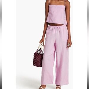 Onia linen pants pink new